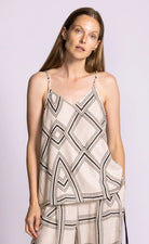 Tank top in abstract print