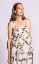 Tank top in abstract print