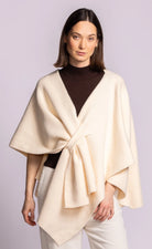 One Size Off White Sweater Shawl