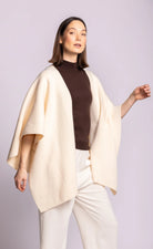 One Size Off White Sweater Shawl