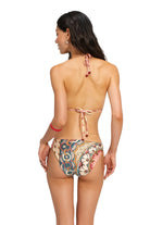 Modest coverage multicolor bikini bottom