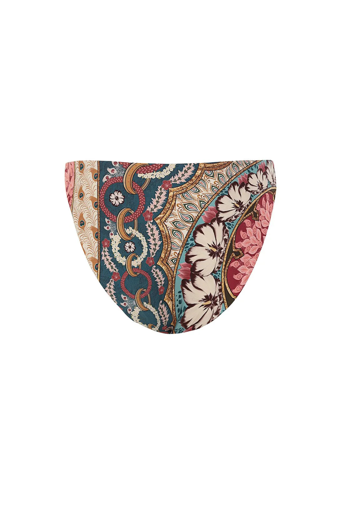 Modest coverage multicolor bikini bottom