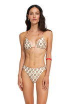 Modest coverage multicolor bikini bottom