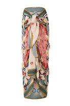 Long multicolor print sarong