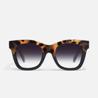 Sunglasses in tort to black fade