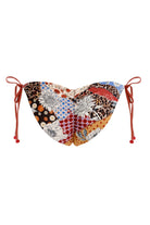 Tie side bottom in multicolor print