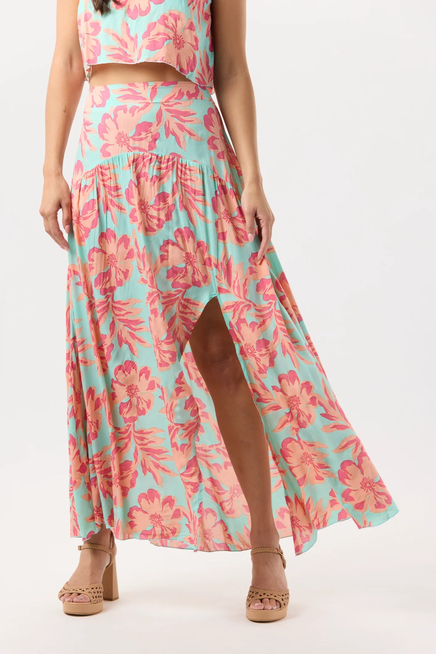 One size floral print skirt