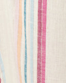 Striped Tie Front Plunging Top 