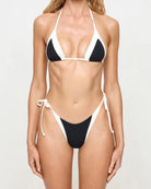 Black and white adjustable triangle top