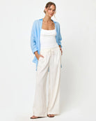 Sky Blue Collared Coverup
