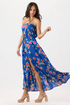 Hawaiian Print Maxi Dress