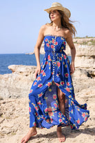Hawaiian Print Maxi Dress