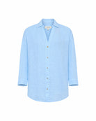 Sky Blue Collared Coverup