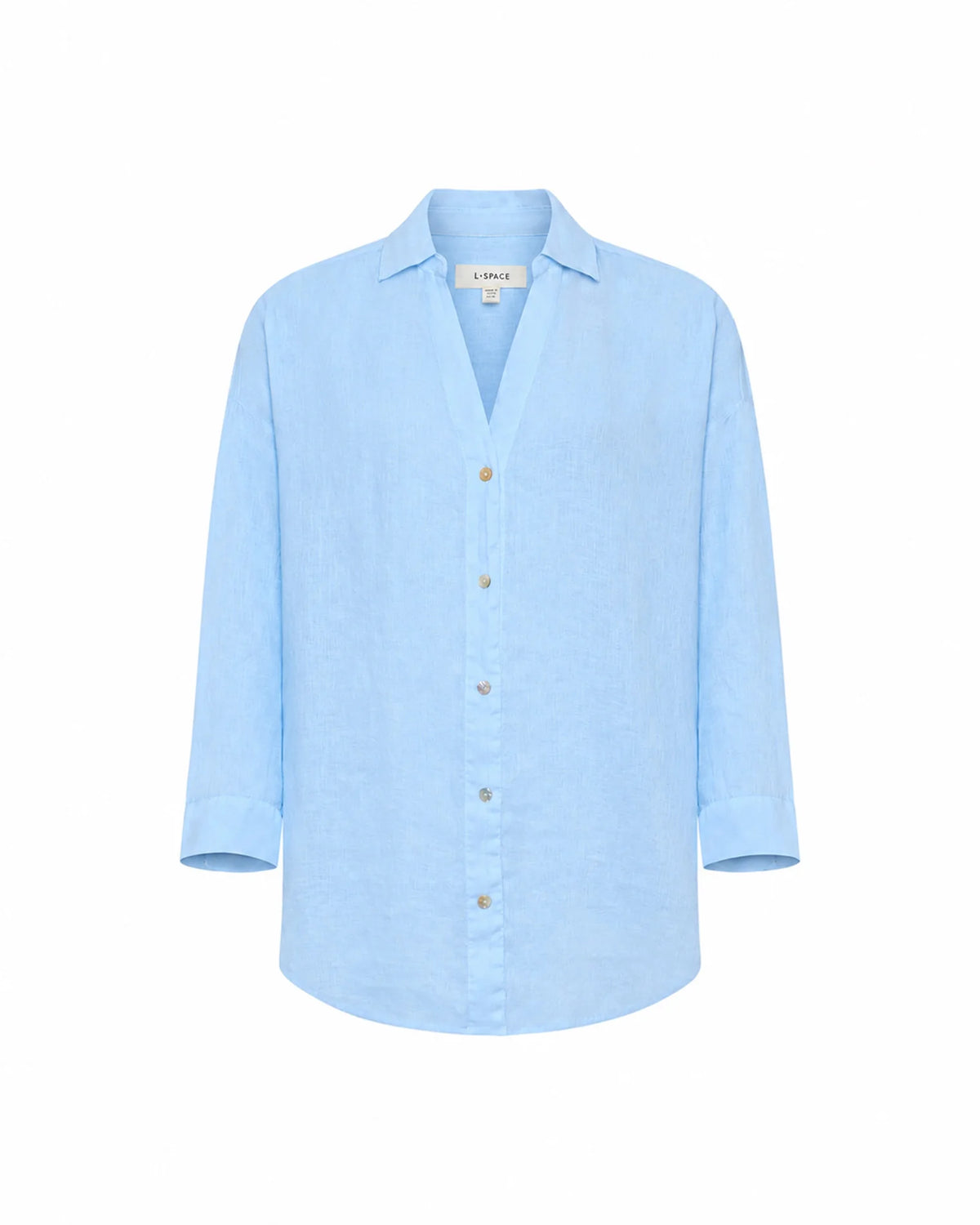 Sky Blue Collared Coverup