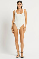 Reversible square neckline one piece