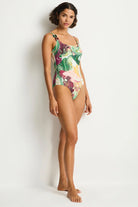 Abstract Multicolor Print One Piece