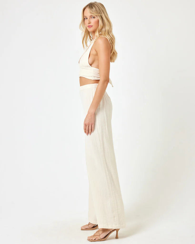 Wide Leg Cotton Pants