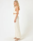 Deep Plunging Cotton Crop Top 