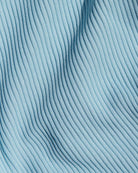 Ribbed Light Blue Bandeau Bikini Top