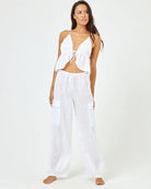 White Cargo Pants