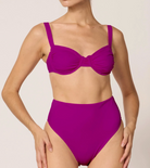 High waist bottom in purple