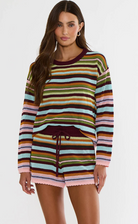 Striped multicolor knit sweater