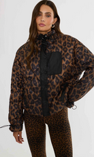 Sporty Leopard Print Jacket