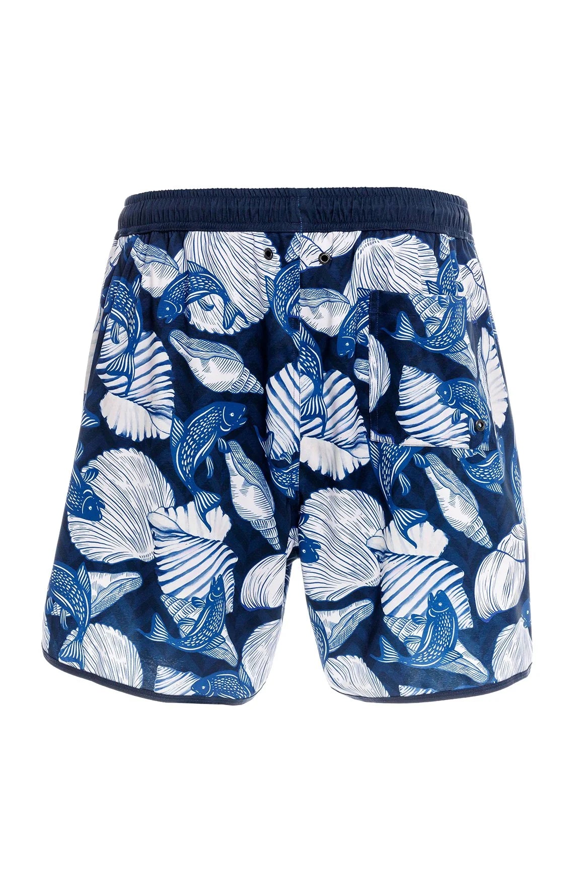 Printed blue men's trunks