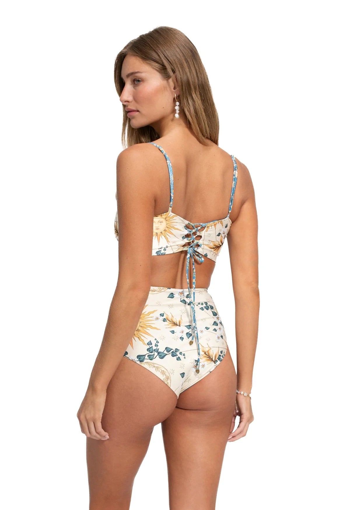 High waist reversible bikini bottom 