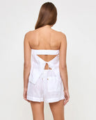 White Linen Shorts