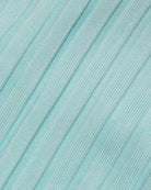Ribbed high waist bottom with moderate coverage in light blue