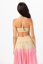 Side Cutout Halter Maxi Dress 