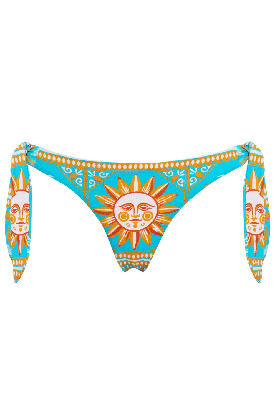 Colorful tie side bikini bottom