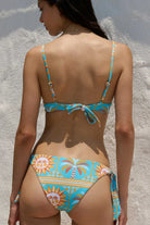 Colorful tie side bikini bottom