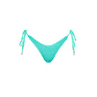 One size bikini bottom with tie sides in turquoise
