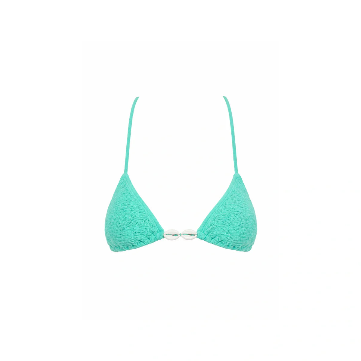 One Size Turquoise Triangle Bikini Top