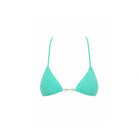 One Size Turquoise Triangle Bikini Top