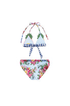 Girls' pineapple bikini set in multicolor print