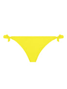 Tie side bottom with lattice detail on the back in yellow