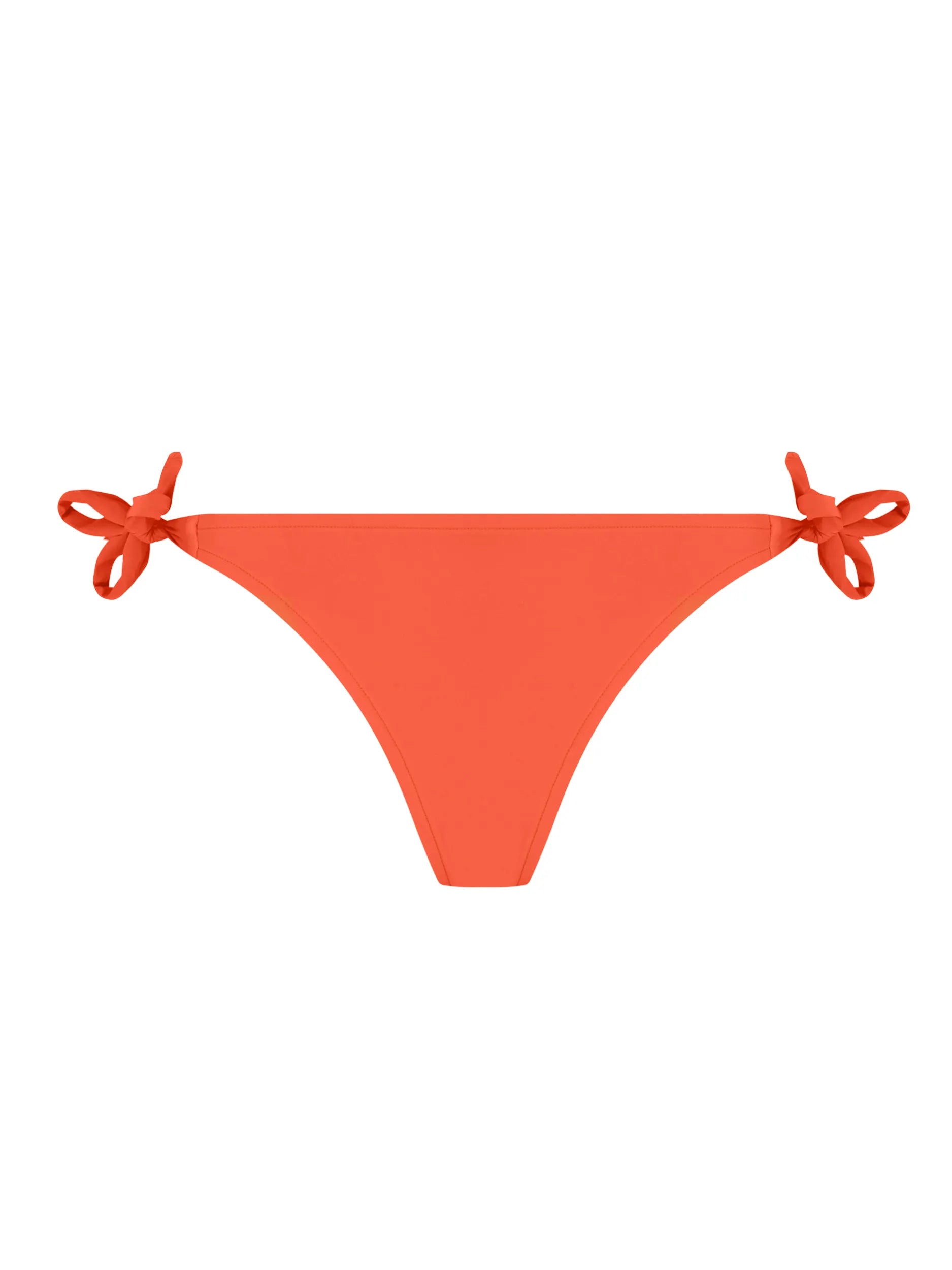 Light orange tie side bikini bottom