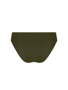 Dark green lattice detailed bikini bottom