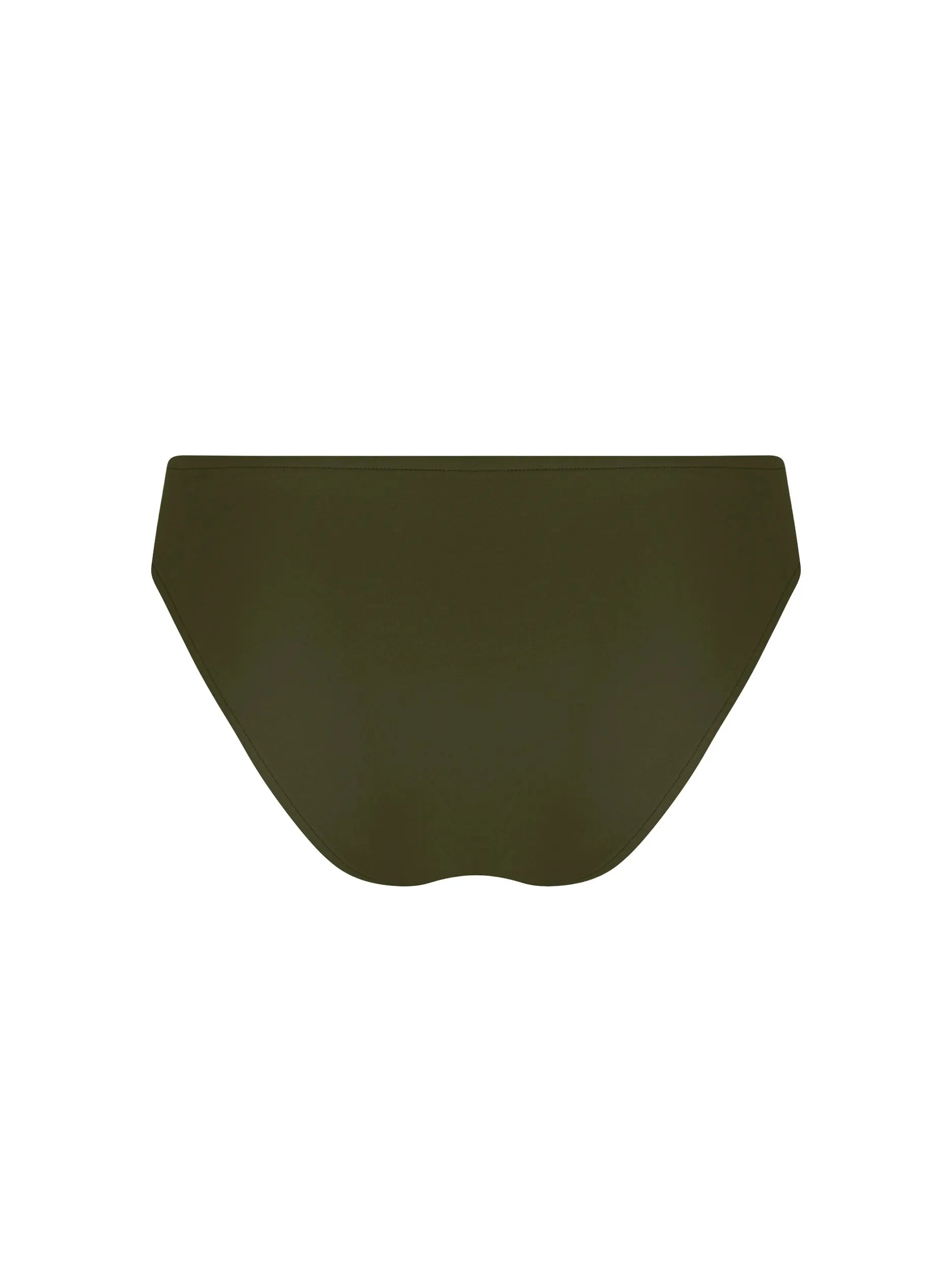 Dark green lattice detailed bikini bottom