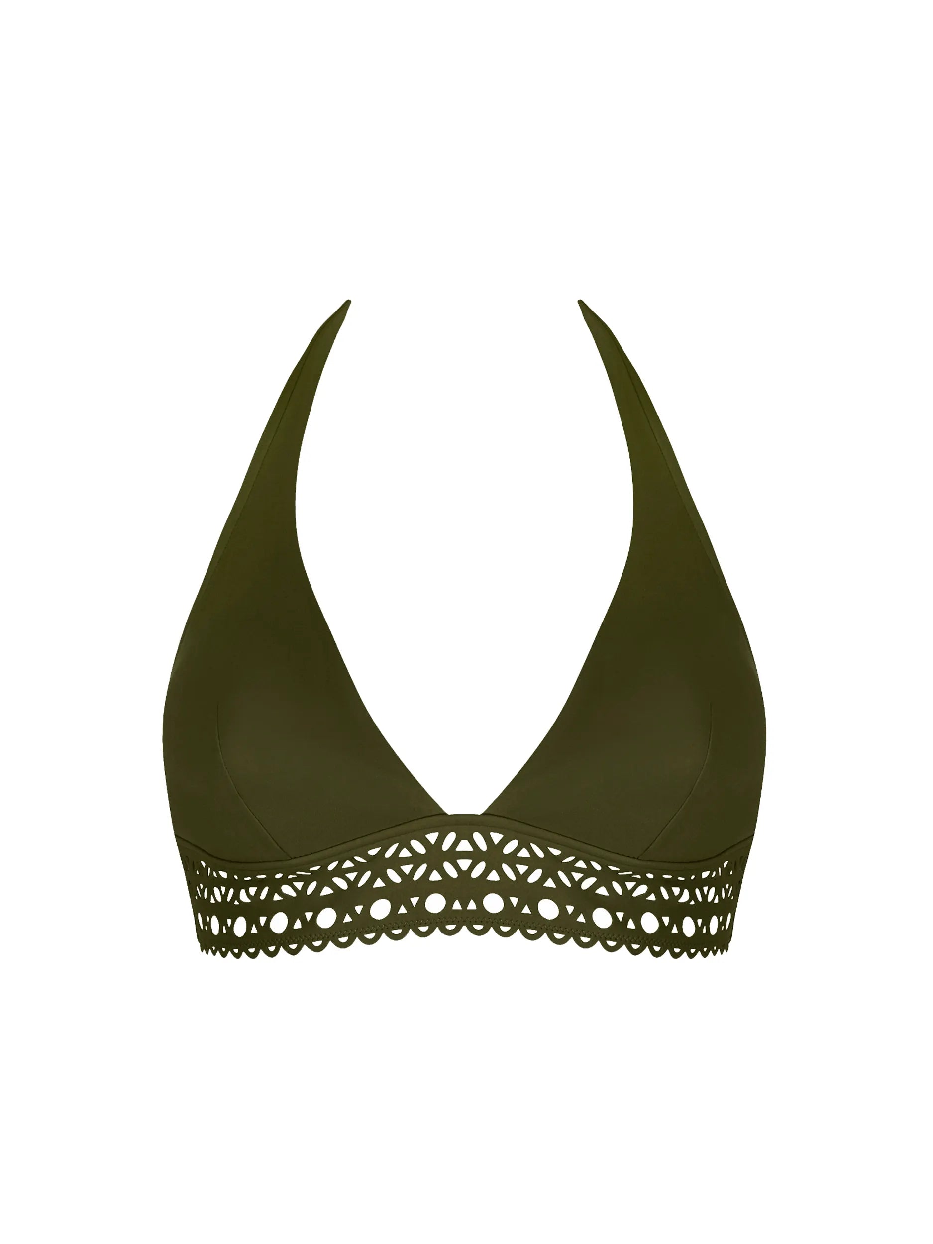 Dark green fixed triangle top
