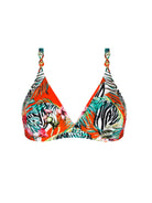 Fixed triangle top with underwire and a clasp back