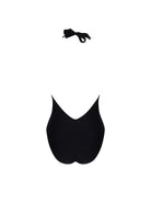 Plunging black one piece