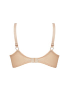 Nude Underwire Bra With Floral Embroidery