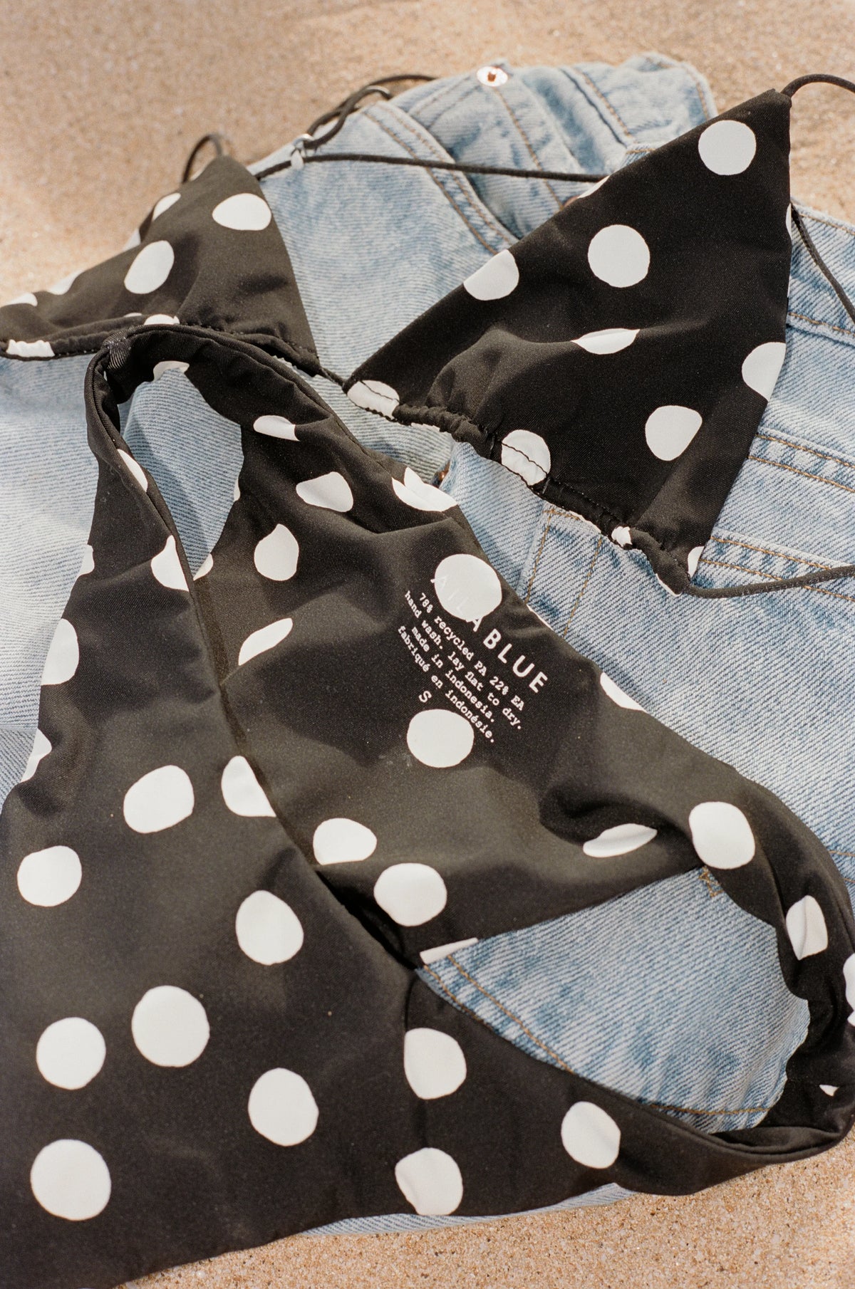 Polka Dot Print Bikini Bottom