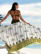 Long palm tree print sarong
