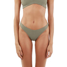 Dark Green Latin Cut Bottom