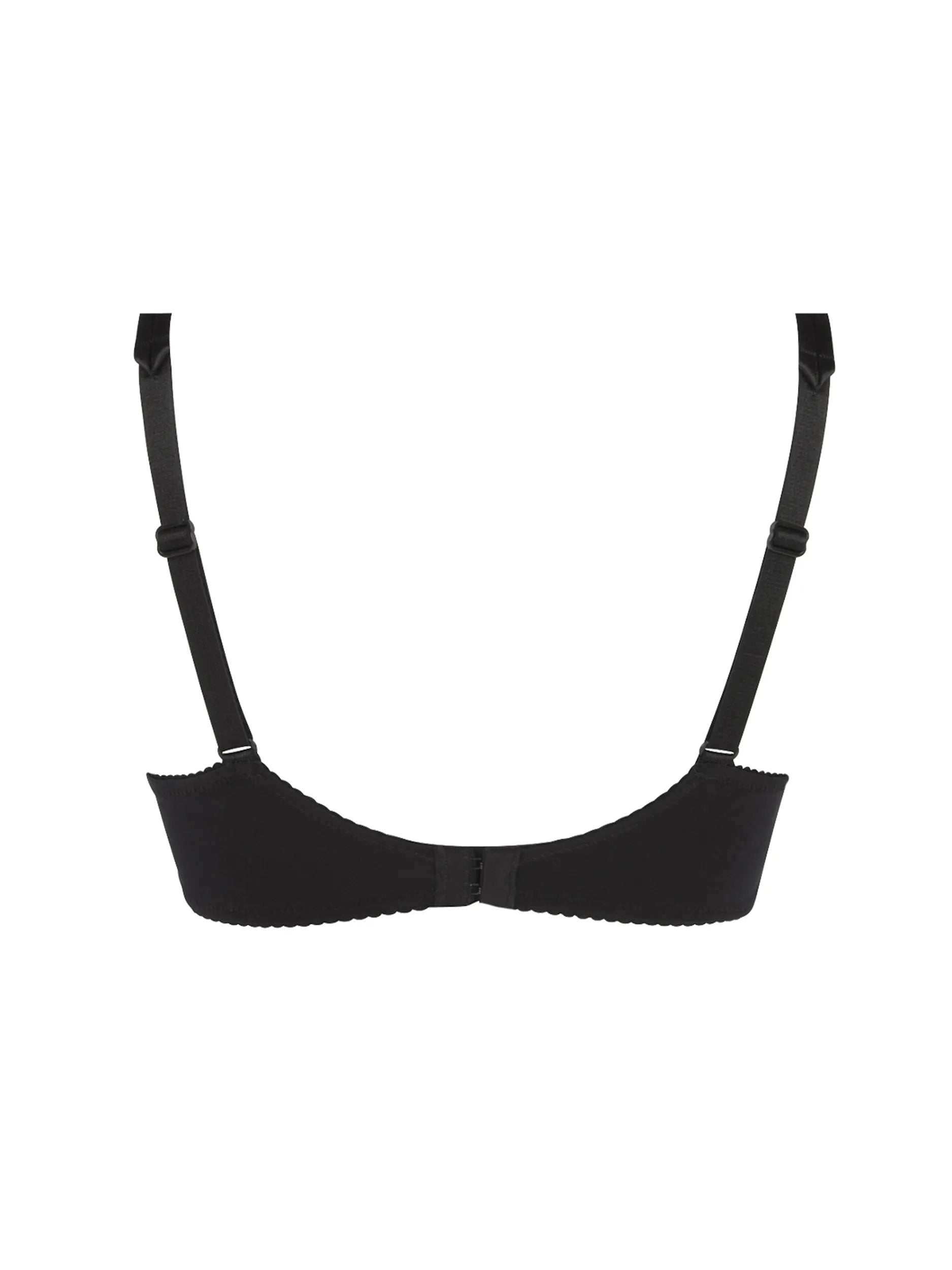 Black Floral Underwire Bra 